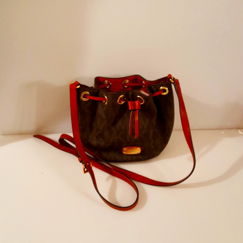 Michael Kors small  signature print hobo